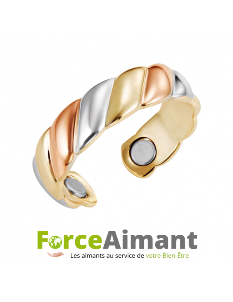 Bague cuivre magnétique Flore
