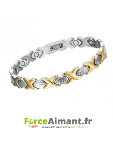 Bracelet magnétique Feuille