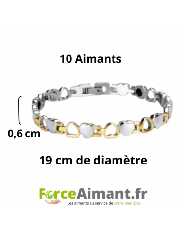 Bracelet magnétique Coeur