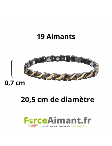 Bracelet magnétique Azur