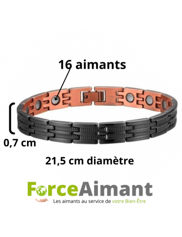Bracelet cuivre magnétique Muguet