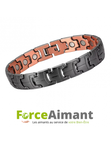 Bracelet cuivre magnétique Gerbera