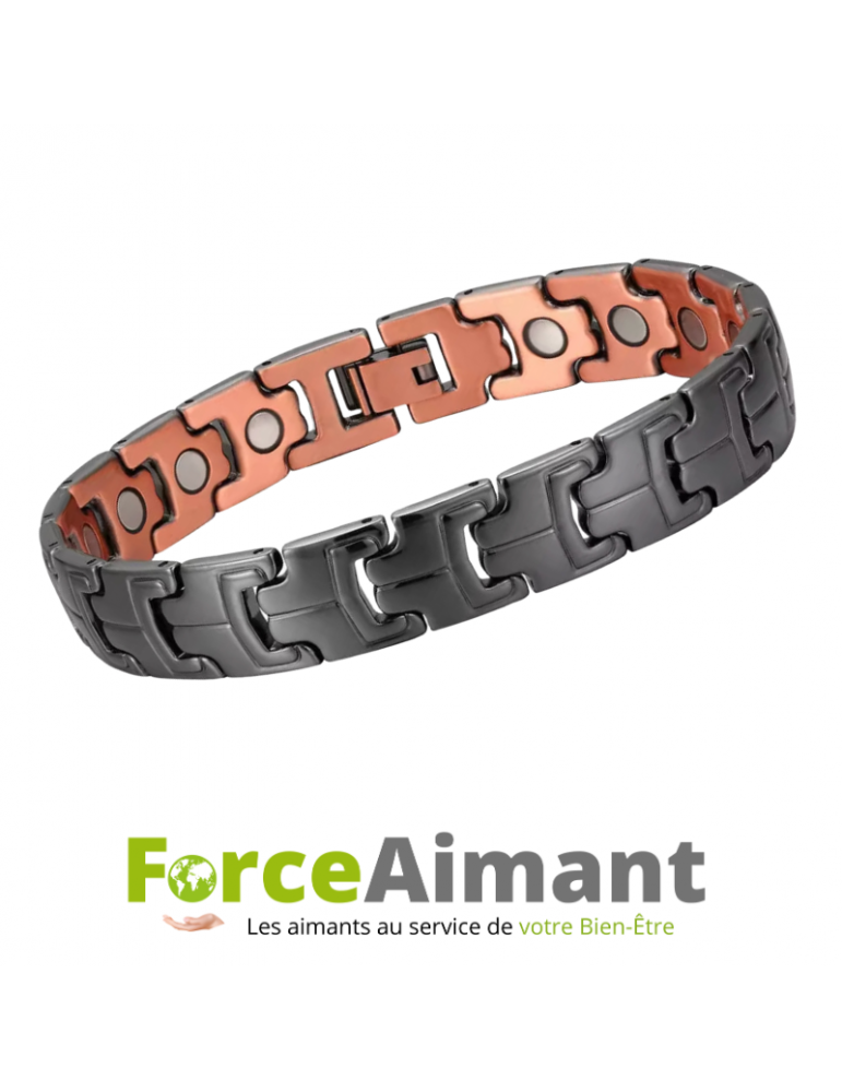 Bracelet cuivre magnétique Gerbera