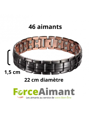 Bracelet cuivre magnétique Bruyère