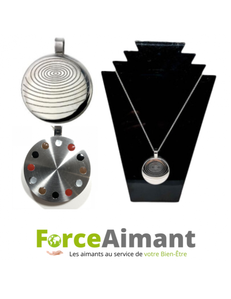 Collier pendentif métal énergie