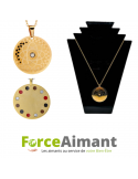 Collier pendentif doré énergie