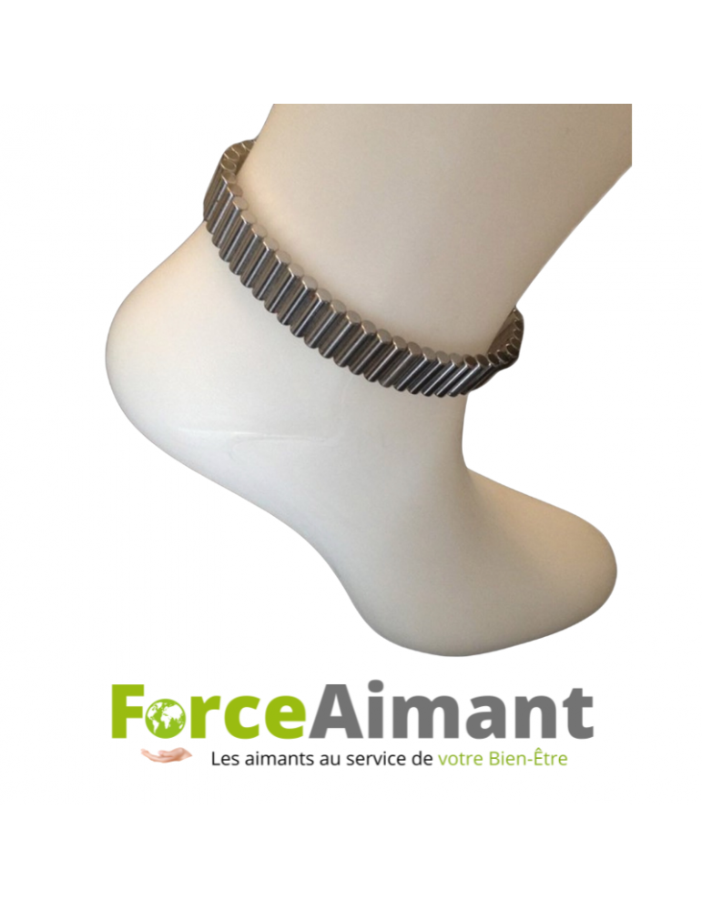 Bracelet 100 % magnétique cheville - Métal