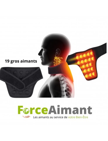 Collier cervical magnétique 19 aimants