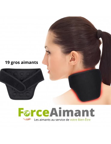 Collier cervical magnétique 19 aimants