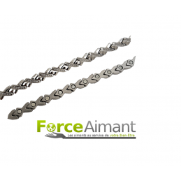 Bracelet magnétique croisé et strass