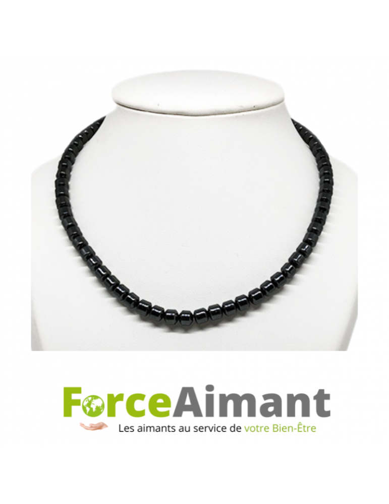 Collier hématite magnétique Olympe