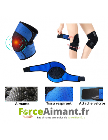 Genouillère magnétique  8 aimants