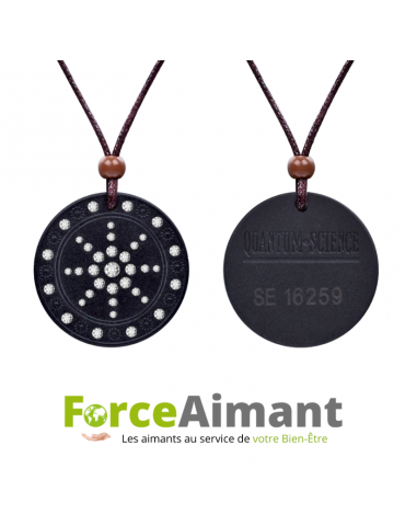 Collier pendentif Pierre de Lave