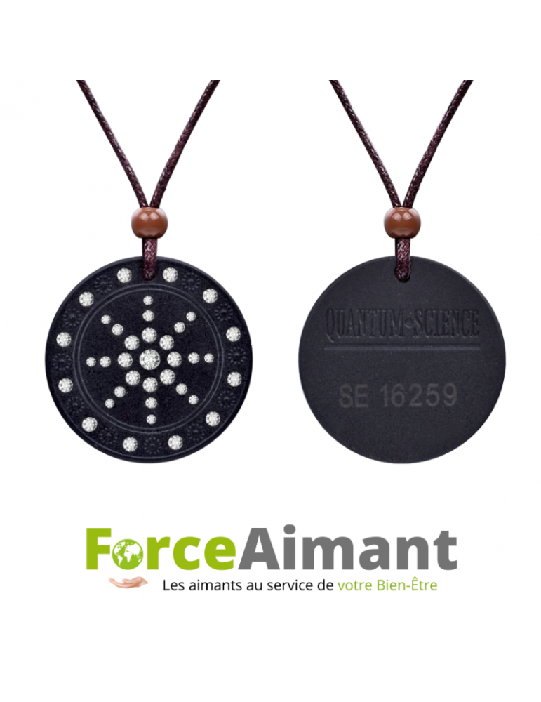 Collier pendentif Pierre de Lave