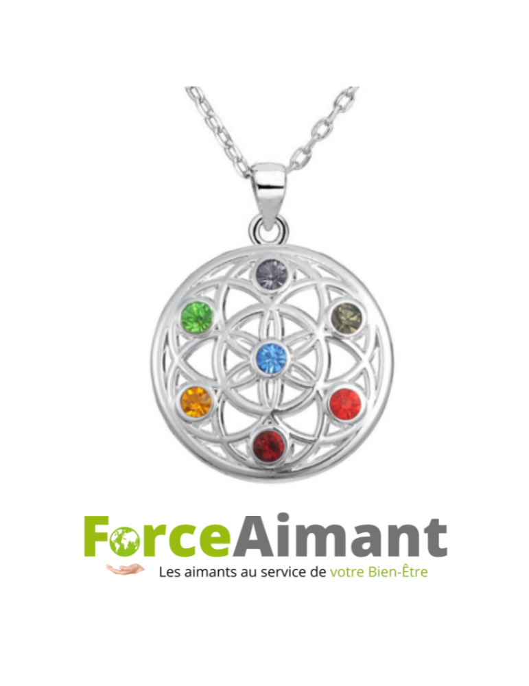 Collier fleur de vie chakra
