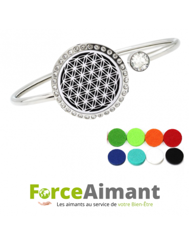 Bracelet fleur de vie aromathérapie Eva