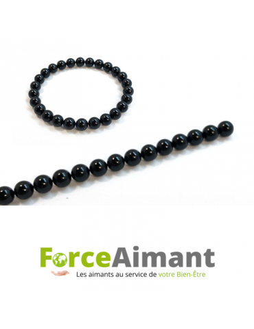 Bracelet billes 100 % magnétique - noir