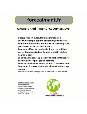 Aimants arrêt du tabac