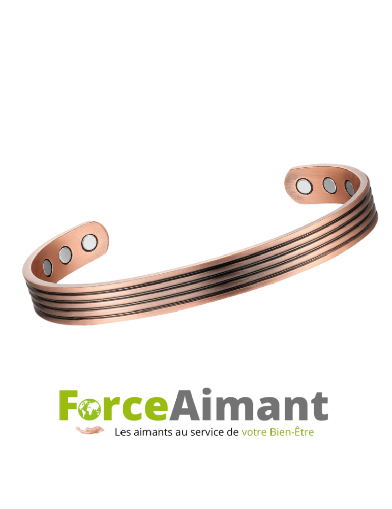 Jonc cuivre magnétique Camélia