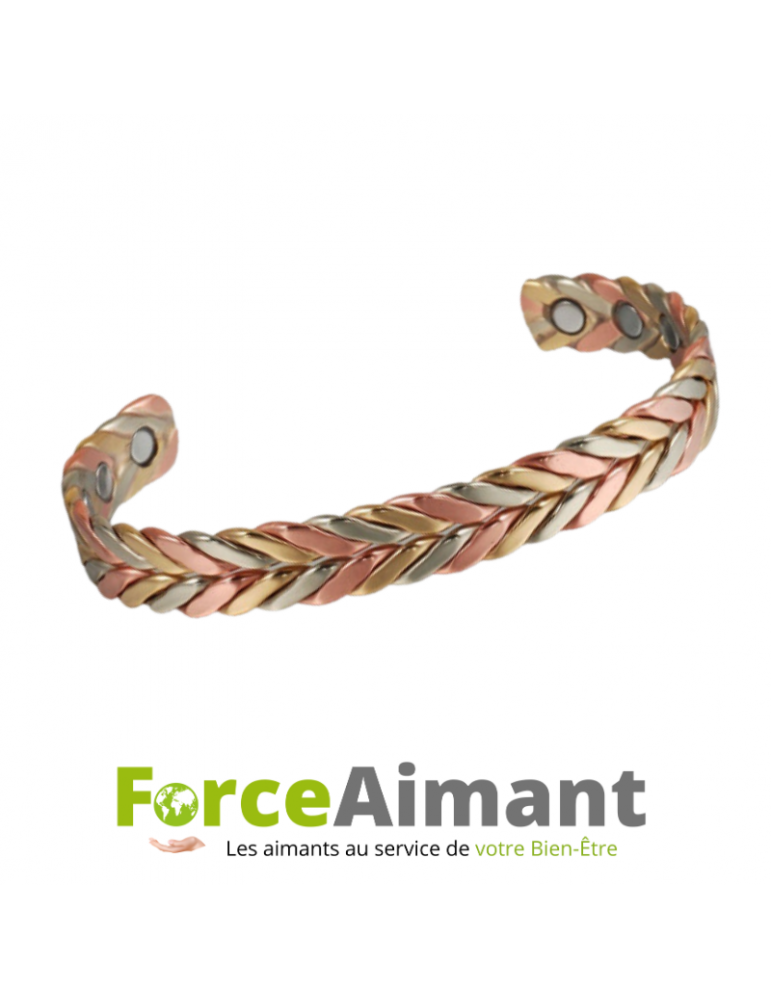 Jonc cuivre magnétique Orchidée