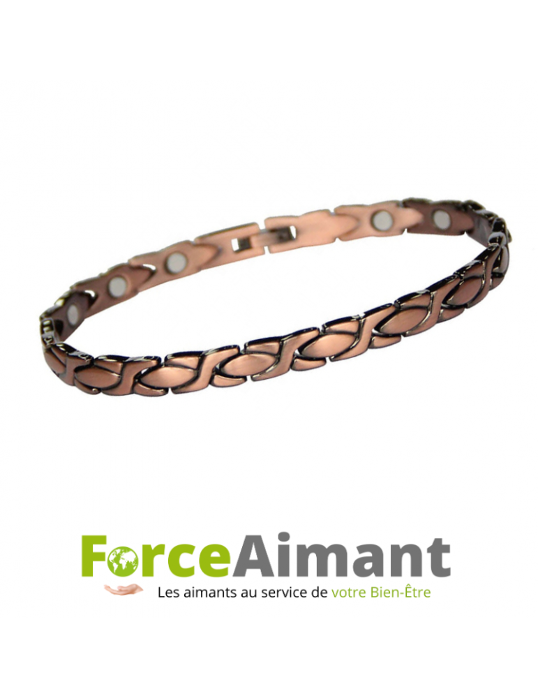 Bracelet cuivre magnétique Primevère