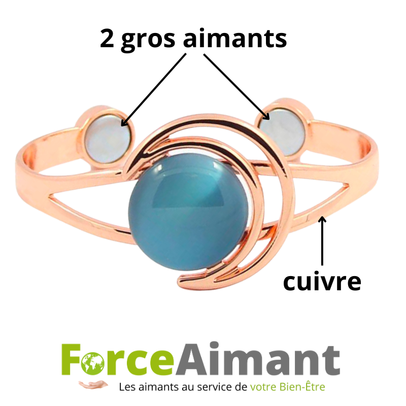 Jonc cuivre magnétique Azur – Image 2
