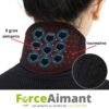 Collier  cervical magnétique 9 aimants