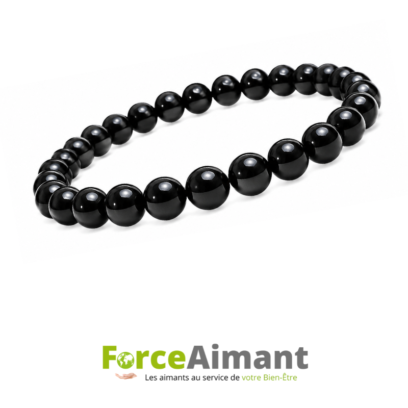 Bracelet bille 100 % magnétique noir